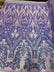 BIG DAMASK SEQUIN ON STRETCH MESH FABRIC (By The Yard)