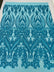 BIG DAMASK SEQUIN ON STRETCH MESH FABRIC (By The Yard)