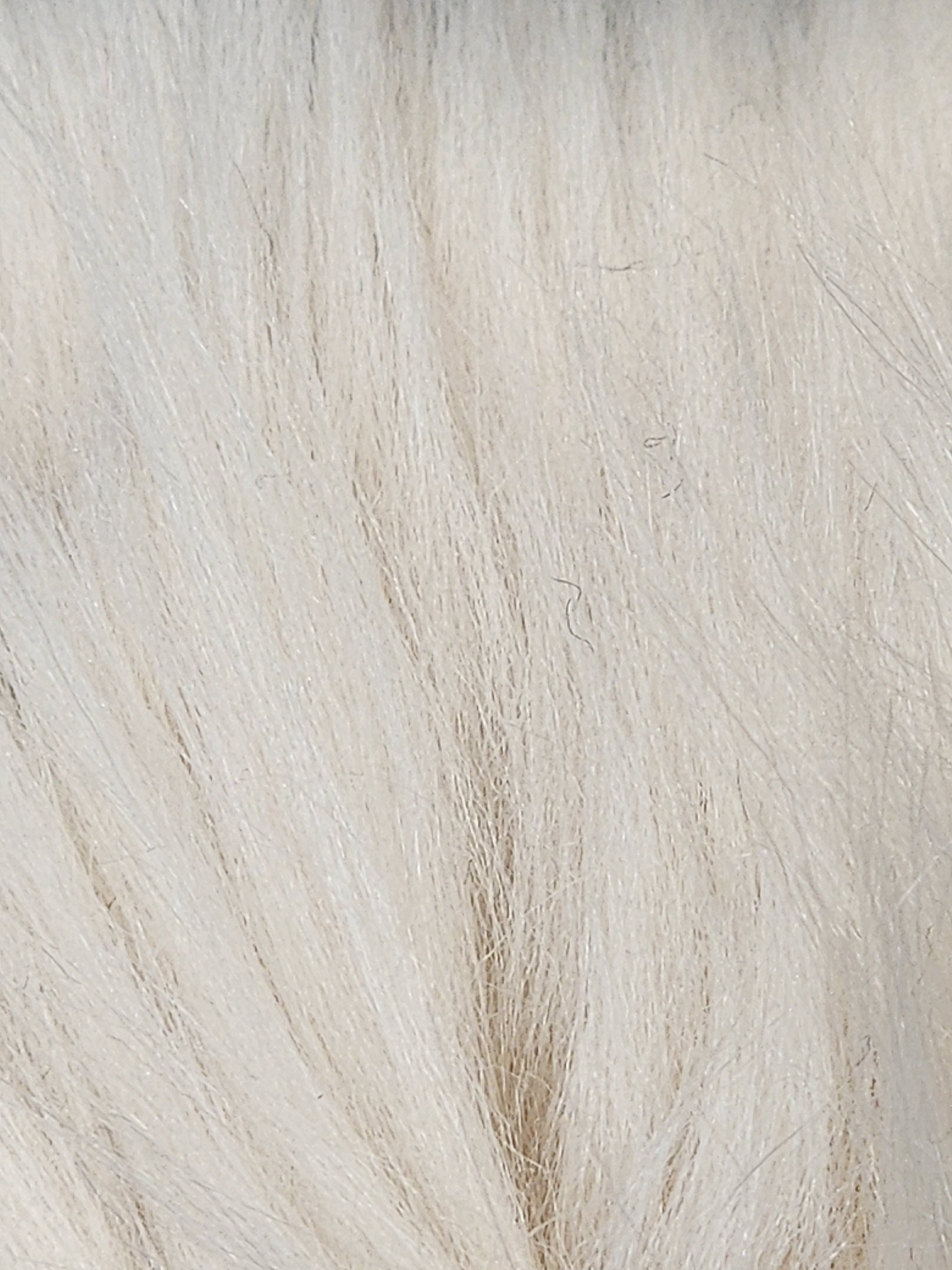 Ivory Solid Shaggy Long Pile Fabric / Sold By The Yard
