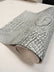 Cement/Silver Metallic Caiman Gator Vinyl