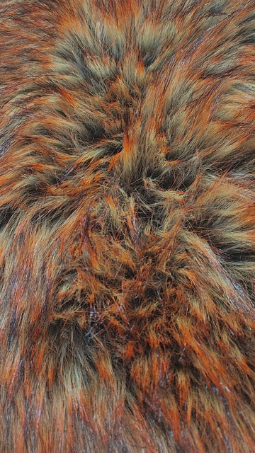 Cross Wolf Faux Fur / Sold By The Yard - 0