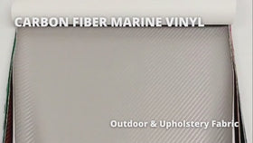 Gray Carbon Fiber Marine Vinyl Fabric - 0