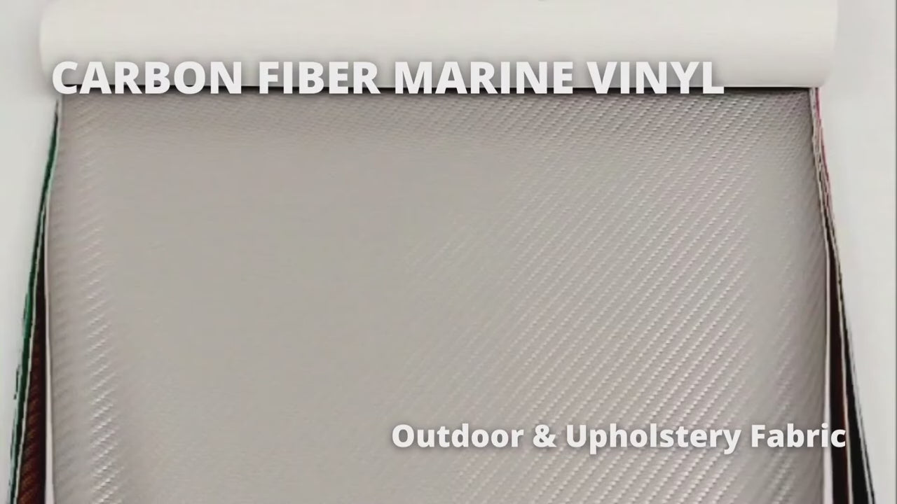 Black Carbon Fiber Marine Vinyl Fabric - 0