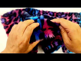 Ecoshag Hippie Jaguar Faux Fur Fabric / Acid - 0