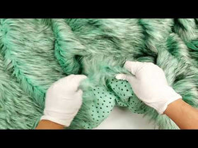 Amber Arctic Alaskan Husky Long Pile Faux Fur Fabric / Sold By The Yard - 0