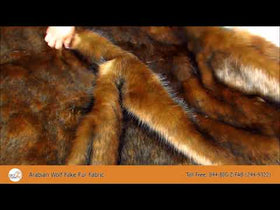 Arabian Wolf Animal Coat Costume Faux Fur Fabric / Sold By The Yard - 0