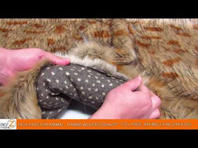 Hybrid Wolf Animal Short Pile Coat Costume Faux Fur Fabric / Sold By The Yard - 0