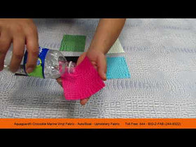 Death Black Crocodile Marine Vinyl Fabric / Sold By The Yard - 0