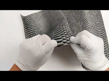 COLOR CARD Shiny 3D Serpent Snake Embossed Vinyl Fabric - 0