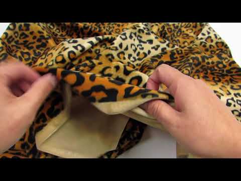 Gold Velboa Leopard Animal Short Pile Fabric / Sold By The Yard-6