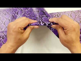 Desert Gold / Calico Python Snake Vinyl Fabric - 0