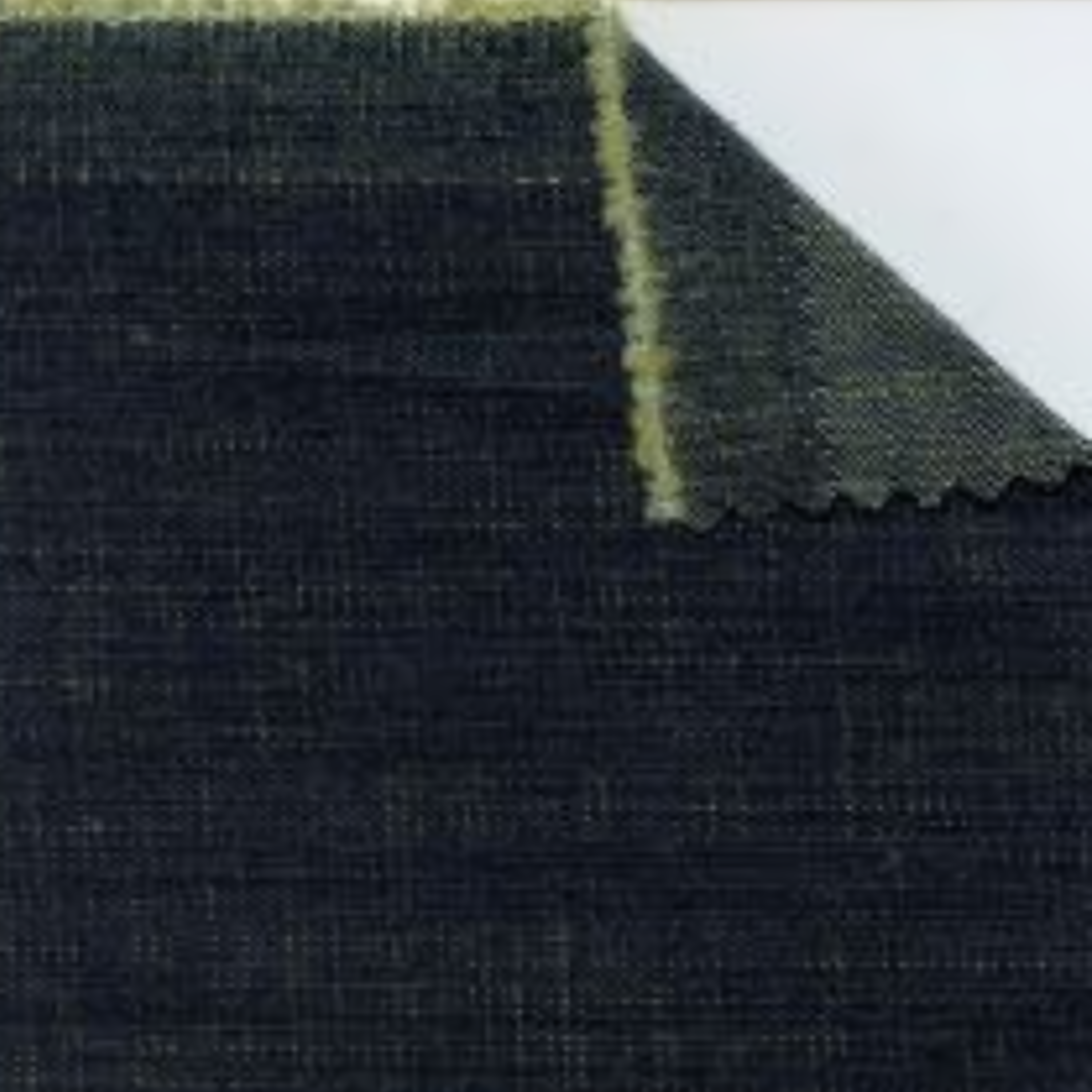 Indigo-Warp with Yellow-Weft Crosshatch-Denim