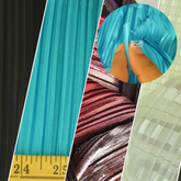 Shiny Pleated Plisse Satin Fabric / Sold By The Yard