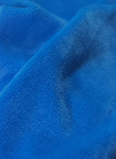 Neon Blue Minky Solid Baby Soft Fabric / 15 Yard Bolt / Free Shipping-1