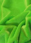 Neon Green Minky Solid Baby Soft Fabric / 15 Yard Bolt / Free Shipping-3