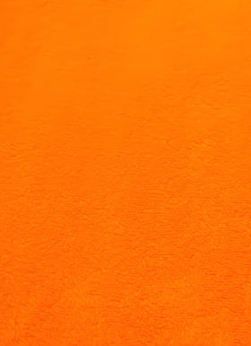 Neon Orange Minky Solid Baby Soft Fabric / 15 Yard Bolt / Free Shipping