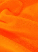 Neon Orange Minky Solid Baby Soft Fabric / 15 Yard Bolt / Free Shipping-4