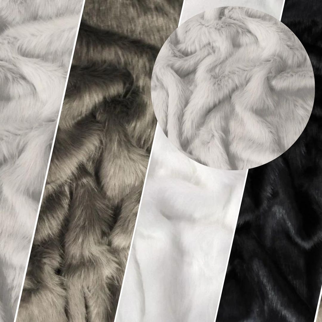 Solid Arctic Fox Fur Faux Fur Fabric