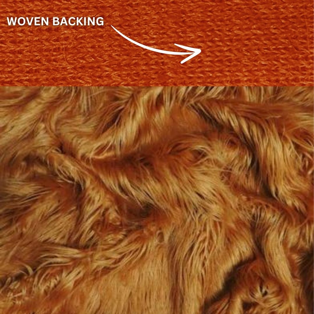 Light Brown Solid Gorilla Animal Long Pile Faux Fur Fabric / Sold By The Yard