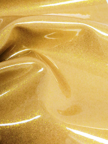 Ultra Sparkle Glitter Upholstery Vinyl Fabric / GOLD / By The Roll - 40 Yards - 0