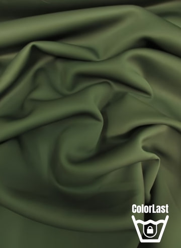 Neoprene Scuba Techno Athletic Double Knit All-Purpose Fabric / Olive with ColorLast / Sold By The Yard