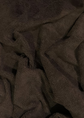 Sherpa Faux Fur Fabric / Brown / Sold By The Yard