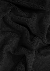 Sherpa Faux Fur Fabric / Black / Sold By The Yard