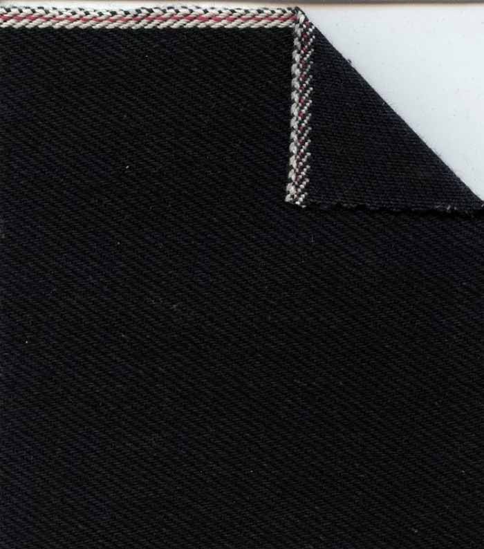 Japanese Selvedge Denim Fabric / Black/Black