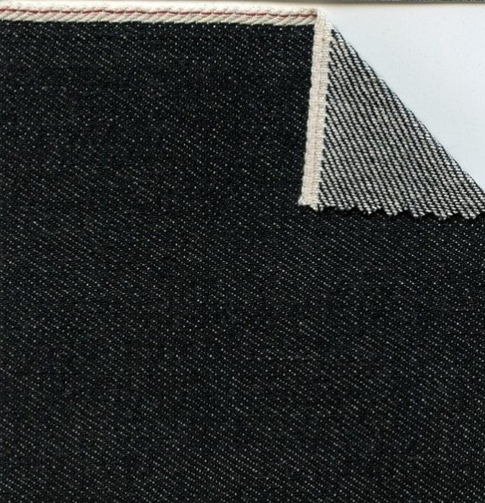 Assorted Selvedge Denim Fabric / Black (Cone Stretch Denim USA Red Selvage)