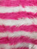 2 Two Tone Striped Long Pile Faux Fur Fabric / Sold By The Yard