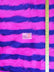 2 Two Tone Striped Long Pile Faux Fur Fabric / Sold By The Yard