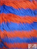 2 Two Tone Striped Long Pile Faux Fur Fabric / Sold By The Yard