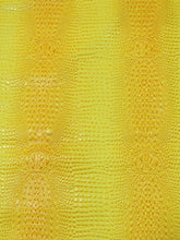 Reptile Yellow Florida Gator 3D Embossed Vinyl Fabric