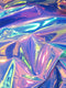 Holographic Multi-Color Chrome Vinyl Fabric / Sold By The Yard