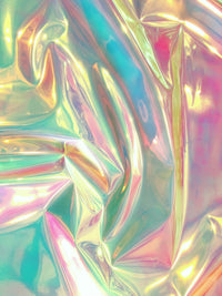 Holographic Multi-Color Chrome Vinyl Fabric / Sold By The Yard
