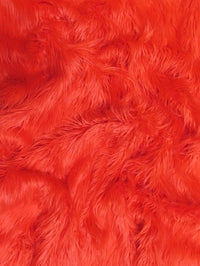 Solid Mongolian Long Pile Faux Fur Fabric / Sold By The Yard