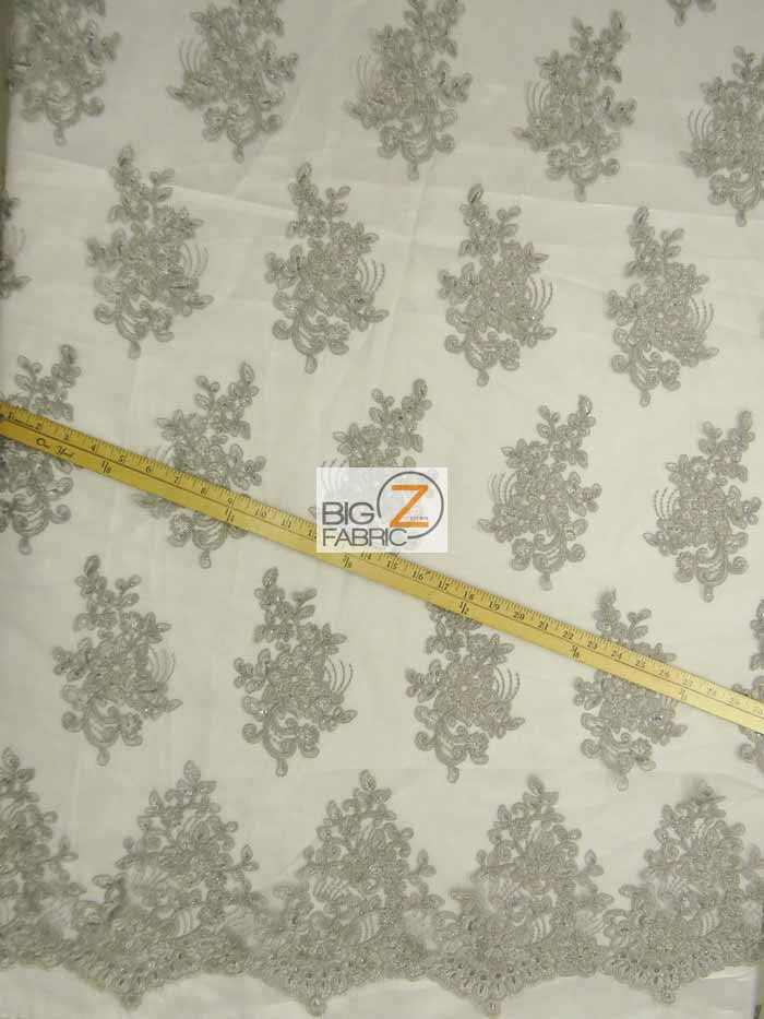 Anastasia Floral Sequins Lace Fabric / Black / Sold By The Yard