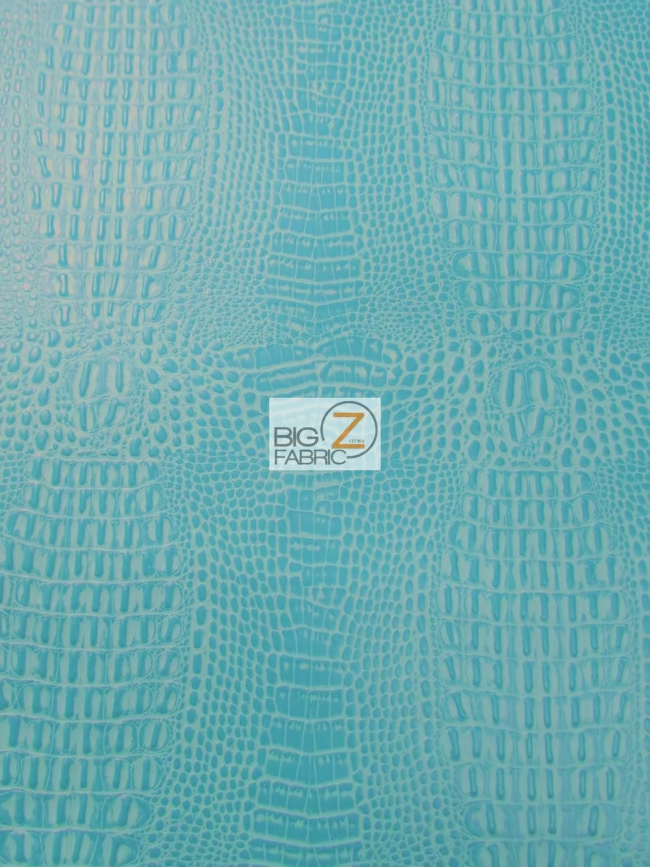 Fiji Turquoise Crocodile Marine Vinyl Fabric / Sold By The Yard