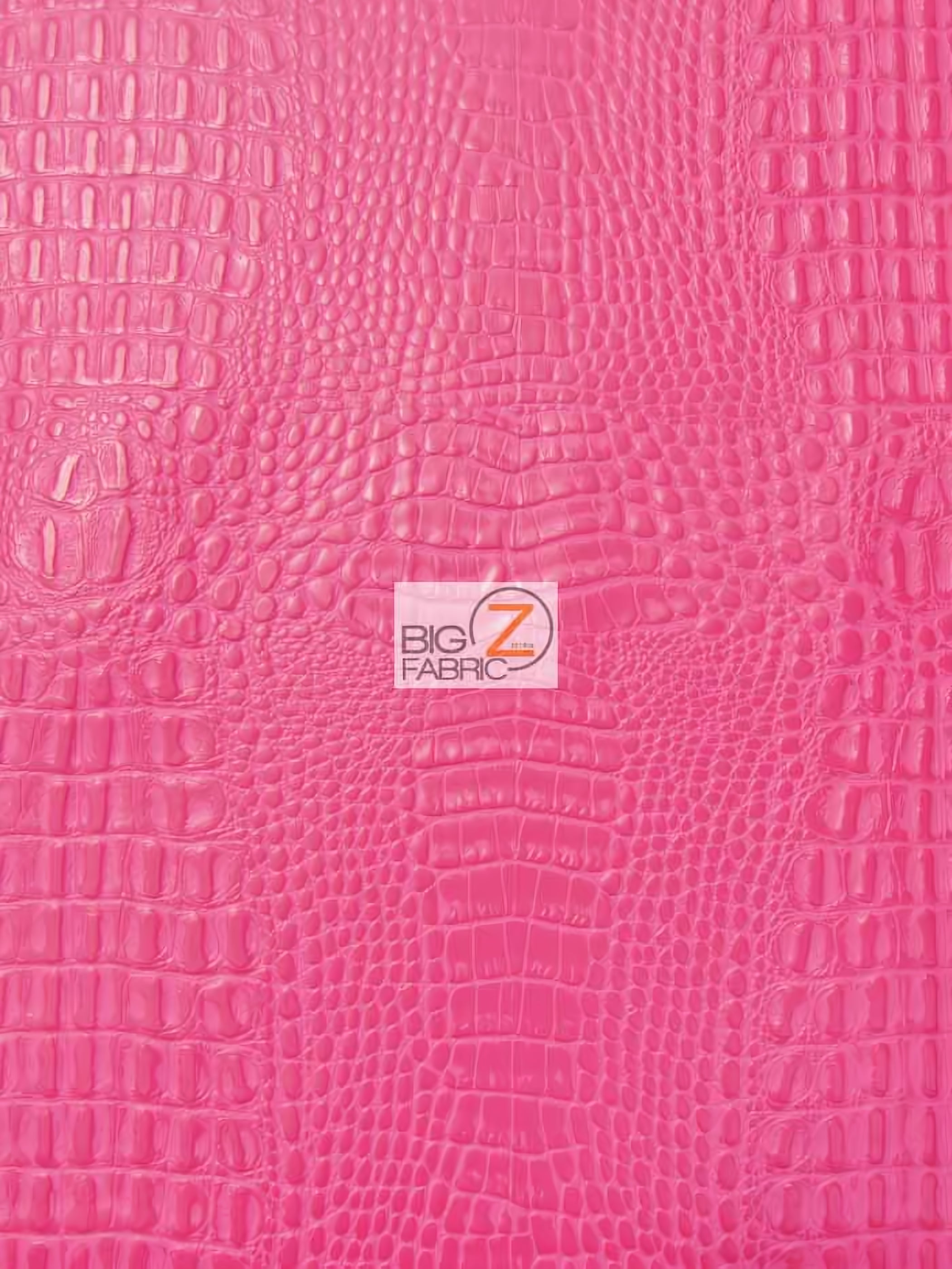 Kiss Fuchsia Crocodile Marine Vinyl Fabric / Sold By The Yard