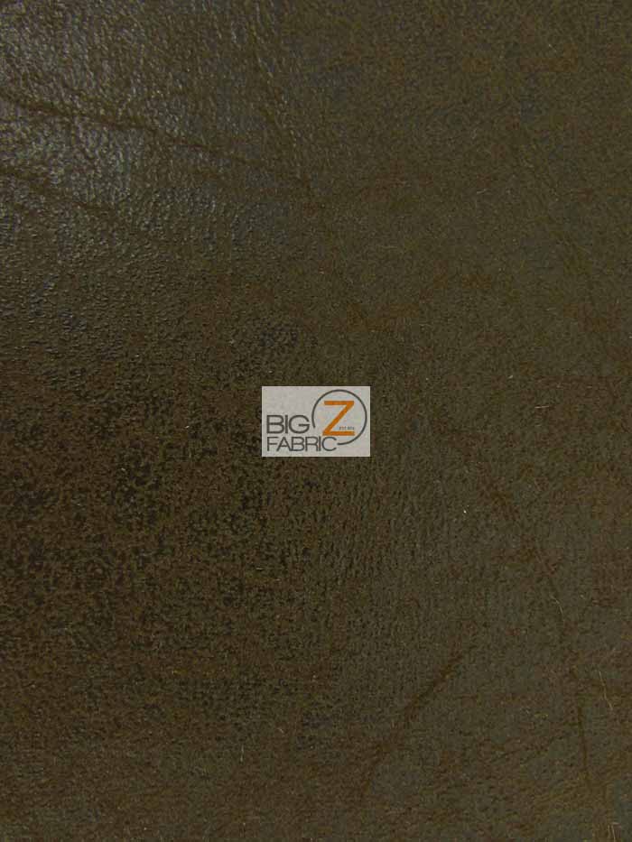 Vinyl Faux Fake Leather Pleather 2 Tone Distressed Granum PVC Fabric / Charbrown / By The Roll - 30 Yards-1