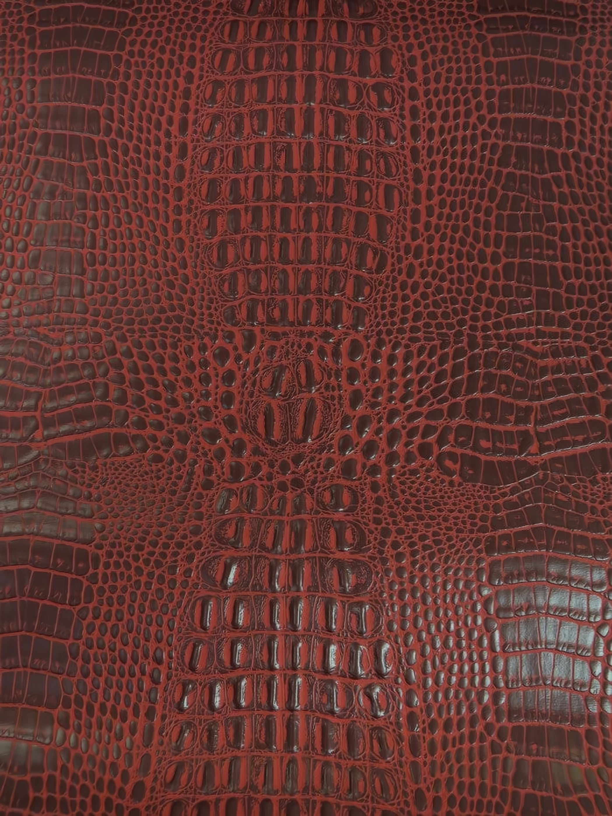 Deadpool Red AquaGuard &reg; Crocodile Marine Vinyl Fabric / Sold By The Yard