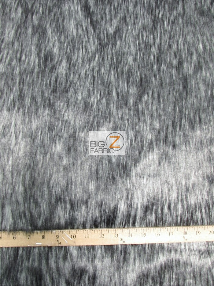 Blue Arctic Alaskan Husky Long Pile Fabric / Sold By The Yard - 0