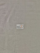 Alligator Embossed Vinyl Faux Leather Pleather Fabric / Charcoal / By The Roll - 30 Yards-1