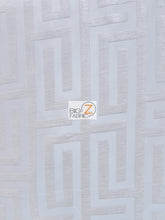 Abstract Trillium Maze Upholstery Fabric / Natural / Sold By The Yard