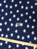 Fleece Printed Fabric American / Blue Small White Stars / Sold By The Yard
