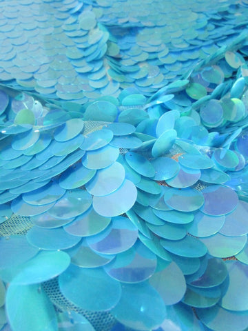 Big Dot Sequin Hologram Mesh Fabric / Mermaid Pink / Sold By The Yard/Lure Closeout!!! - 0