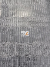 Big Nile Crocodile Vinyl Fabric / Sold By The Yard