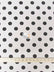 Poly Cotton Printed Fabric Big Polka Dots / White/Black Dots / Sold By The Yard