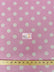 Poly Cotton Printed Fabric Big Polka Dots / Pink/White Dots / 50 Yard Bolt