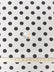 Poly Cotton Printed Fabric Big Polka Dots / White/Black Dots / 50 Yard Bolt